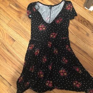 Black floral dress